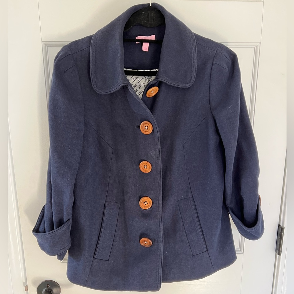 Lilly Pulitzer Linen Jacket, size 6